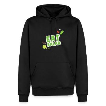 Mangez Salad Salat Vegan Veganer - Sweat à capuche Premium bio Homme - noir - Devant - Nico (187cm)