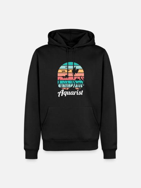 Aquarist Aquarium Fish Aquaristics - Men’s Premium Organic Hoodie - black