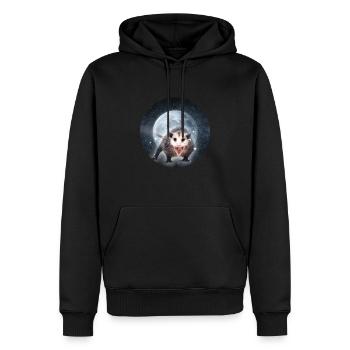 Opossum Mond Kinder Süß - Männer Premium Bio Hoodie - Schwarz - Vorne - Nico (187cm)