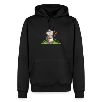 Opossum Gitarre Kinder Süß - Männer Premium Bio Hoodie - Schwarz - Vorne - Nico (187cm)