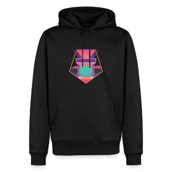 80s Retrogaming Arcade Machine Retro - Men’s Premium Organic Hoodie - black - Front - Nico (187cm)