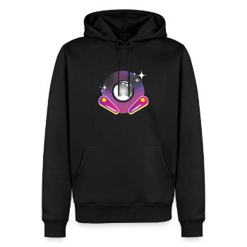 Pinball Arcade Jeux Rétro - Sweat à capuche Premium bio Homme - noir - Devant - Nico (187cm)