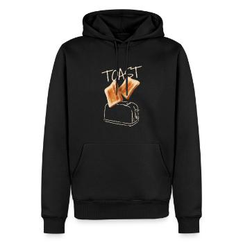 Toast Bread Toast Breakfast - Men’s Premium Organic Hoodie - black - Front - Nico (187cm)