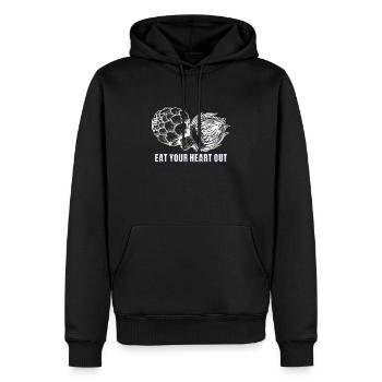 Eat Your Heart Out Artischocken - Männer Premium Bio Hoodie - Schwarz - Vorne - Nico (187cm)
