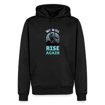 Nous nous relèverons Dodo Bird - Sweat à capuche Premium bio Homme - noir - Devant - Nico (187cm)