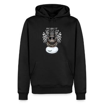 Saugroboter Racing Team Saugerroboter - Männer Premium Bio Hoodie - Schwarz - Vorne - Nico (187cm)