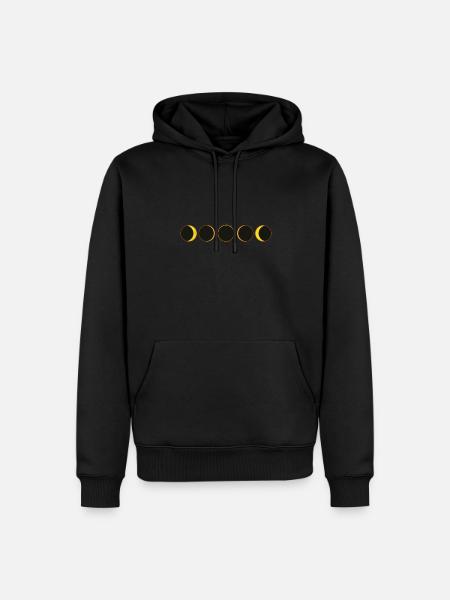 Solar Eclipse Experience Sun - Men’s Premium Organic Hoodie - black