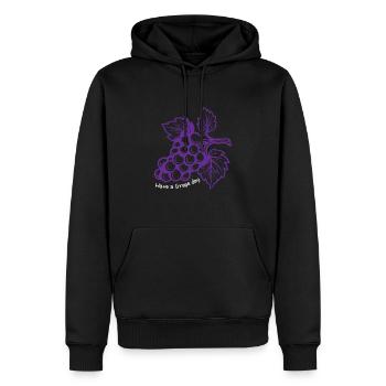 Have A Grape Day Weintrauben Wein - Männer Premium Bio Hoodie - Schwarz - Vorne - Nico (187cm)