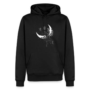 Fee Fairycore Mond Feenflügel Halbmond - Männer Premium Bio Hoodie - Schwarz - Vorne - Nico (187cm)
