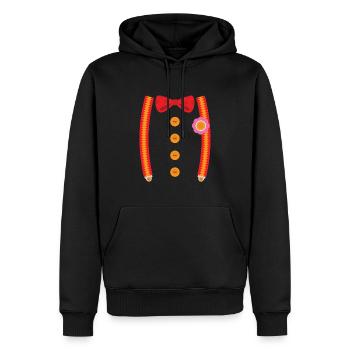 Clown Kostüm Karneval Fasching - Männer Premium Bio Hoodie - Schwarz - Vorne - Nico (187cm)