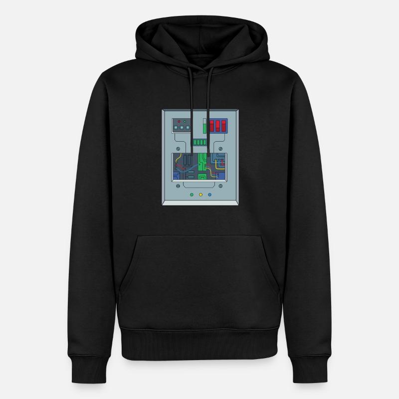 Technologie robotique de costume de robot - Sweat à capuche Premium bio Homme - noir