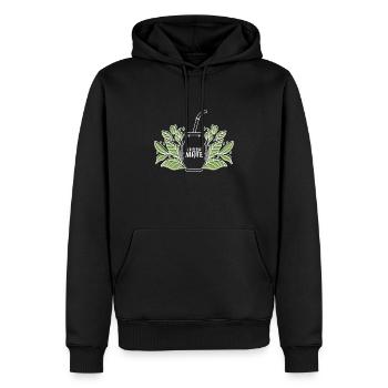 Buveur de thé Yerba Mate - Sweat à capuche Premium bio Homme - noir - Devant - Nico (187cm)