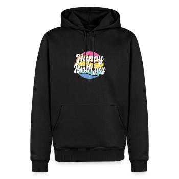 Happy Birthgay LGBTQ Farbenpracht - Männer Premium Bio Hoodie - Schwarz - Vorne - Nico (187cm)