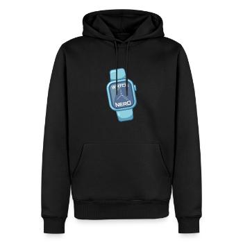 Montre Nerd Montres-bracelets Montre intelligente - Sweat à capuche Premium bio Homme - noir - Devant - Nico (187cm)