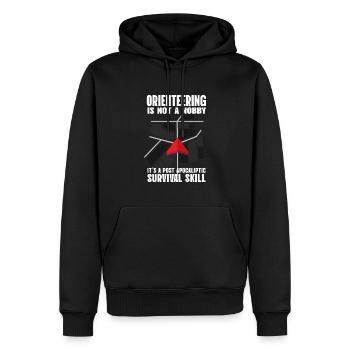 Orienteering Not A Hobby Orientierung - Männer Premium Bio Hoodie - Schwarz - Vorne - Nico (187cm)