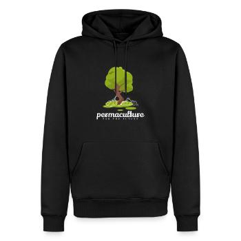 Permakultur For The Future - Männer Premium Bio Hoodie - Schwarz - Vorne - Nico (187cm)