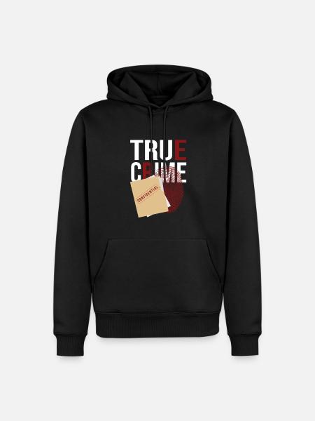 True Crime Krimifans - Männer Premium Bio Hoodie - Schwarz