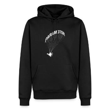 Paramoteur Parapente Paragleiten - Sweat à capuche Premium bio Homme - noir - Devant - Nico (187cm)