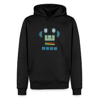 Roboter Kostüm Robotik Technik - Männer Premium Bio Hoodie - Schwarz - Vorne - Nico (187cm)