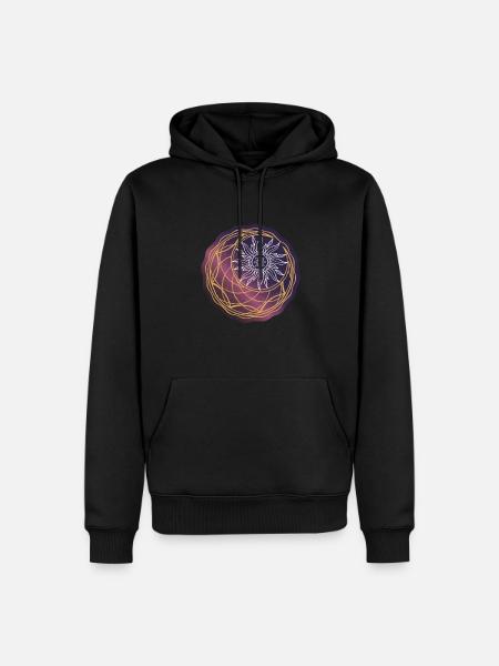 Universe Sun and Moon - Men’s Premium Organic Hoodie - black