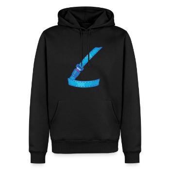 Ceinture de sécurité du conducteur - Sweat à capuche Premium bio Homme - noir - Devant - Nico (187cm)