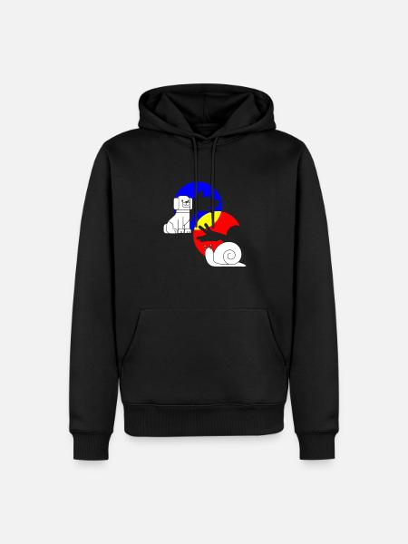 Shadow Play Shadow Dog Snail - Men’s Premium Organic Hoodie - black
