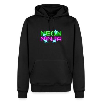 Neon Ninja Festival EDM Music Rave - Men’s Premium Organic Hoodie - black - Front - Nico (187cm)