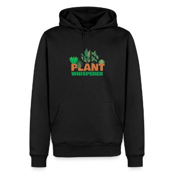 Plant Whisperer Plants Potted Plant - Men’s Premium Organic Hoodie - black - Front - Nico (187cm)