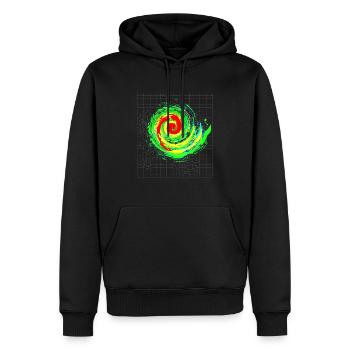 Faszinierender Sturm Tornado Wirbel - Männer Premium Bio Hoodie - Schwarz - Vorne - Nico (187cm)