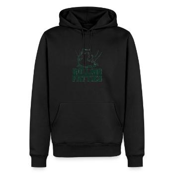 Dicke Katze Fette Katze Rolling Fatties - Männer Premium Bio Hoodie - Schwarz - Vorne - Nico (187cm)