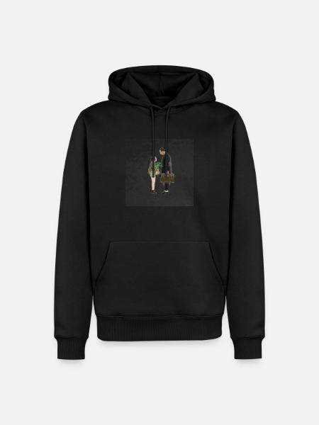 Leon Der Profi - Männer Premium Bio Hoodie - Schwarz