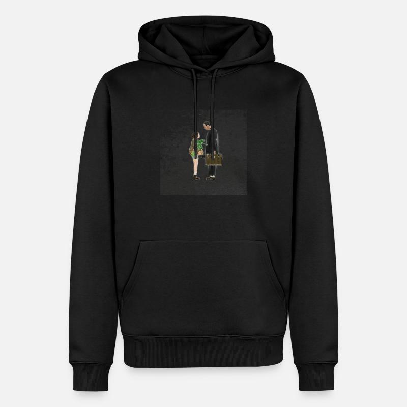 Leon Der Profi - Männer Premium Bio Hoodie - Schwarz