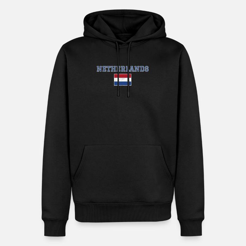 Pays-Bas - Sweat à capuche Premium bio Homme - noir