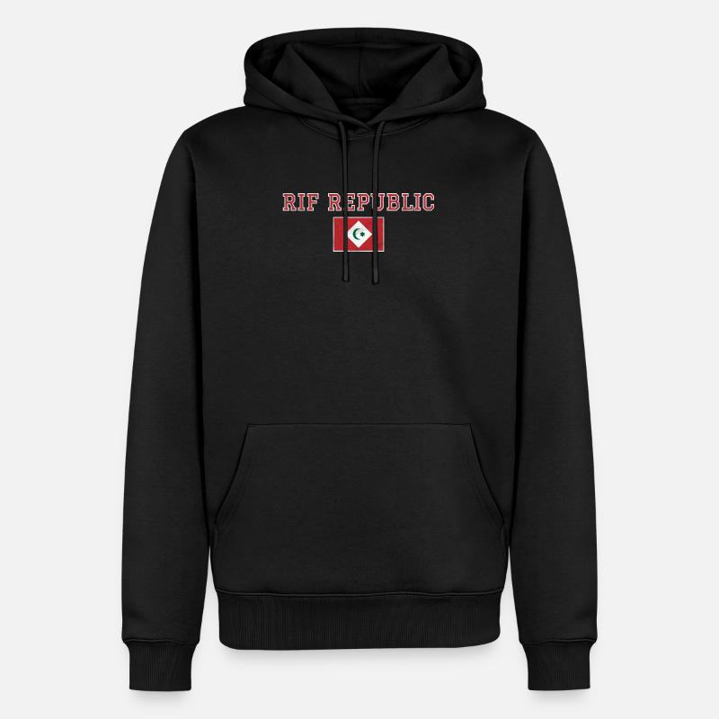 République du Rif - Sweat à capuche Premium bio Homme - noir