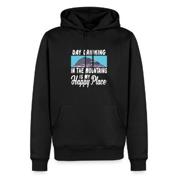 Hiking Rock Climbing Hiker Camping Wild Forest - Männer Premium Bio Hoodie - Schwarz - Vorne - Nico (187cm)