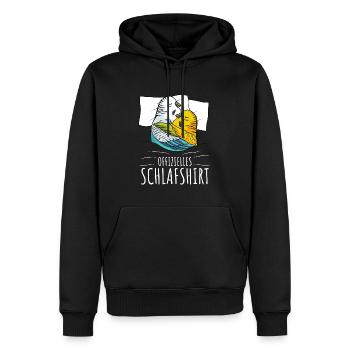 Offizielles Schlafshirt Wellensittich Liebhaber - Männer Premium Bio Hoodie - Schwarz - Vorne - Nico (187cm)
