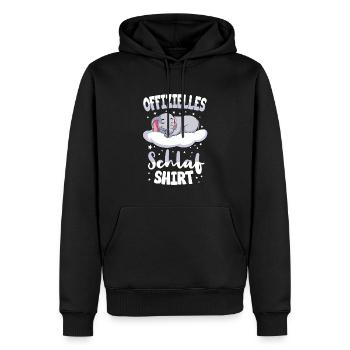 Offizielles Schlafshirt Elefant Schlafanzug - Männer Premium Bio Hoodie - Schwarz - Vorne - Nico (187cm)
