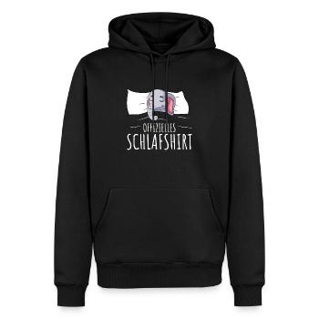 Offizielles Schlafshirt Elefant Schlafen - Männer Premium Bio Hoodie - Schwarz - Vorne - Nico (187cm)