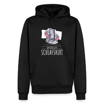 Offizielles Schlafshirt Elefant Mädchen - Männer Premium Bio Hoodie - Schwarz - Vorne - Nico (187cm)