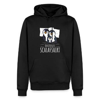 Offizielles Schlafshirt Pinguin Familie - Männer Premium Bio Hoodie - Schwarz - Vorne - Nico (187cm)