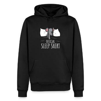 Koala Sleeping Shirt Girls Kids - Men’s Premium Organic Hoodie - black - Front - Nico (187cm)