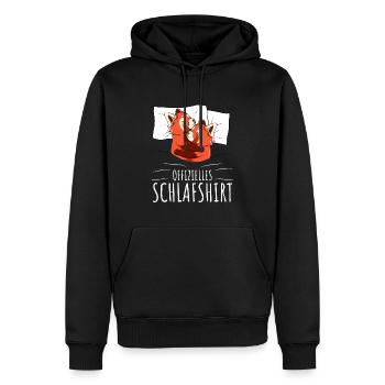 Offizielles Schlafshirt Roter Panda Red Panda - Männer Premium Bio Hoodie - Schwarz - Vorne - Nico (187cm)