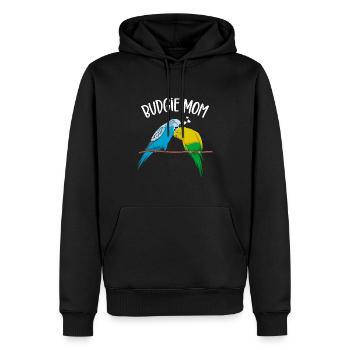 Budgie Maman Maman Oiseau Cadeau - Sweat à capuche Premium bio Homme - noir - Devant - Nico (187cm)