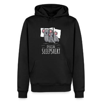 Kaola Sleeping Shirt Koala Lover Gift - Men’s Premium Organic Hoodie - black - Front - Nico (187cm)
