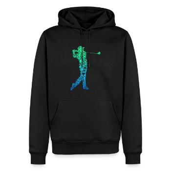 Golf Golfer Golfspieler Männer - Männer Premium Bio Hoodie - Schwarz - Vorne - Nico (187cm)