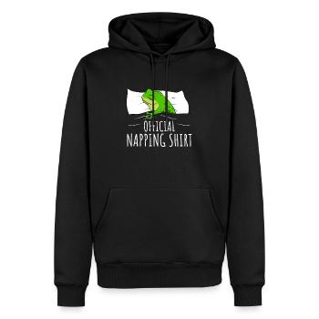 Frosch Schlafshirt Frösche Geschenk - Männer Premium Bio Hoodie - Schwarz - Vorne - Nico (187cm)