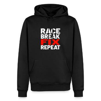 Go Kart Racing Go Kart Cars Go Karting Go-Karter - Männer Premium Bio Hoodie - Schwarz - Vorne - Nico (187cm)