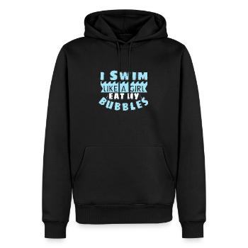 Natation Drôle Natation Nageur Nageur Citations - Sweat à capuche Premium bio Homme - noir - Devant - Nico (187cm)