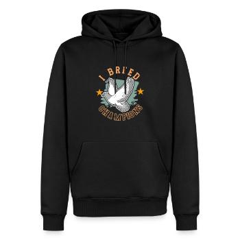 Pigeon Pigeon Racing Pigeon Racer Pigeon Keeper - Sweat à capuche Premium bio Homme - noir - Devant - Nico (187cm)