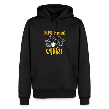Lustige Bowling Team Bowler Strike Geschenkidee - Männer Premium Bio Hoodie - Schwarz - Vorne - Nico (187cm)